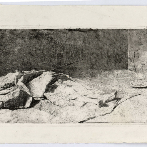 image for: Marià Fortuny - Cabilenc mort - 1867