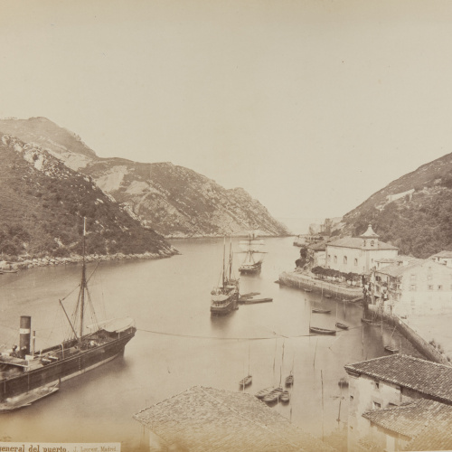 image for: Jean Laurent - Pasajes. Vista general del puerto - Cap a 1865