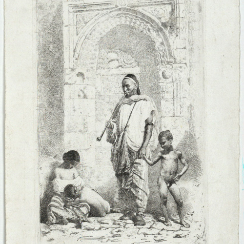 image for: Marià Fortuny - Família marroquina - 1862