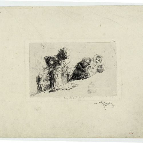 image for: Marià Fortuny - Tireuse de cartes (Tiradora de cartes) - Cap a 1867