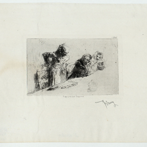 image for: Marià Fortuny - Tireuse de cartes (Tiradora de cartes) - Cap a 1867