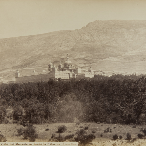 image for: Jean Laurent - Escorial. Vista del Monasterio desde la Estacion - Cap a 1865