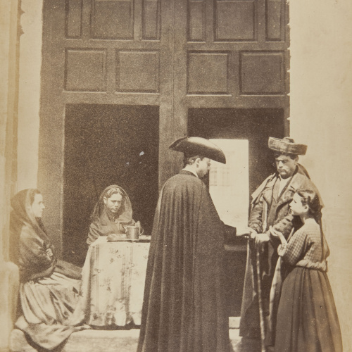 image for: Jean Laurent - La porte d&#039;une Église (d&#039;après nature) (Còrdova) - Cap a 1865