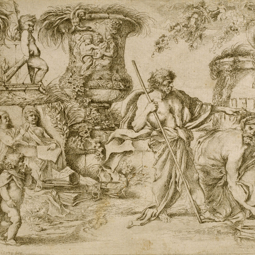 image for: Giovanni Benedetto Castiglione (Il Grechetto) - Temporalis Aeternitas - 1655
