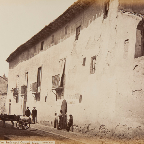 image for: Jean Laurent - Valladolid. Casa donde murió Cristobal Colon - Cap a 1865