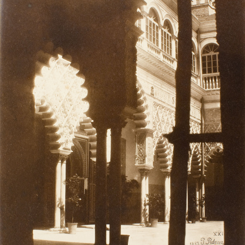 image for: Joaquim Pedrosa - Alcázar de Sevilla. Patio de las doncellas - 1857