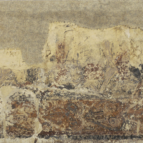 image for: Anònim. Aragó - Pintures profanes de Sixena: Cavallers que surten d&#039;un castell cap a la batalla - Cap a 1200
