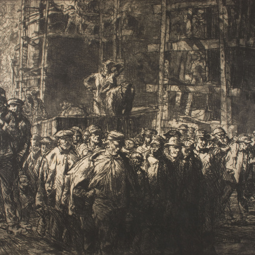 image for: Frank Brangwyn - Tornada de la feina - Cap a 1907
