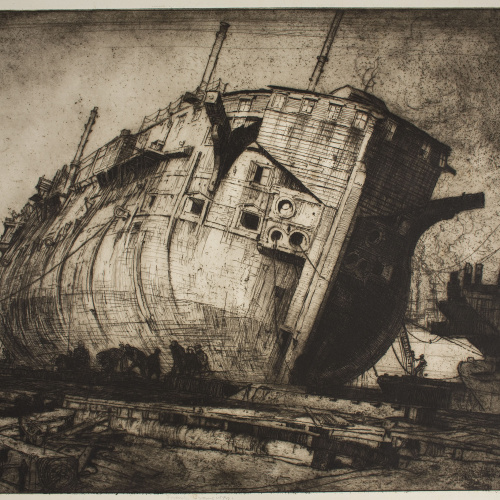 image for: Frank Brangwyn - Els darrers moments de l&#039;Hannibal - 1906