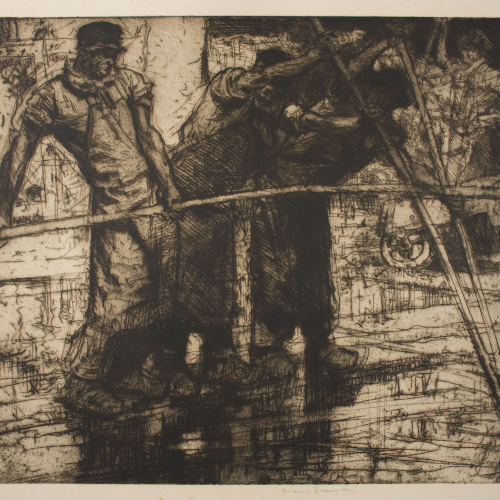 image for: Frank Brangwyn - Els adobers - 1906