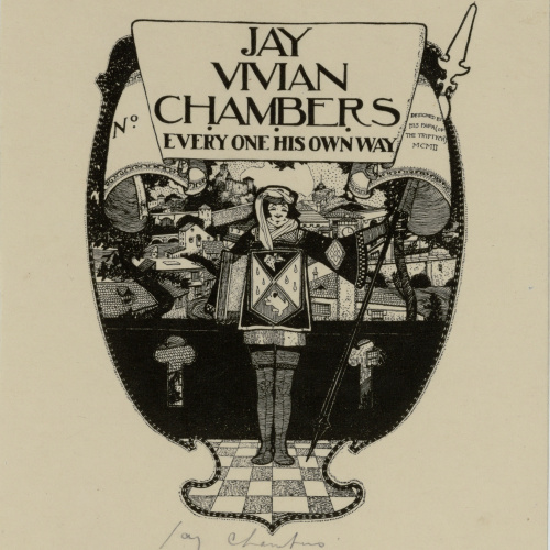 image for: Jay K. Chambers - Ex-libris Jay Vivian Chambers - 1902