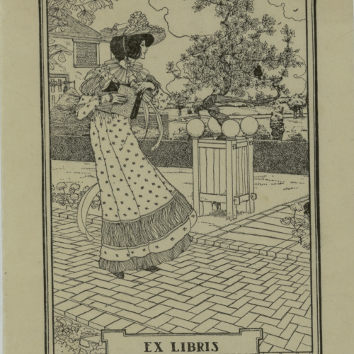 Jay K. Chambers - Ex-libris Mignon Villars Elliot - 1900 image for: Jay K. Chambers - Ex-libris Mignon Villars Elliot - 1900