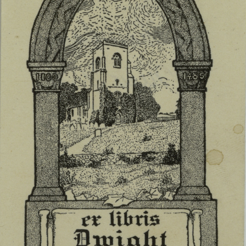 image for: Jay K. Chambers - Ex-libris Dwight Edwards Marvin - Cap a 1902