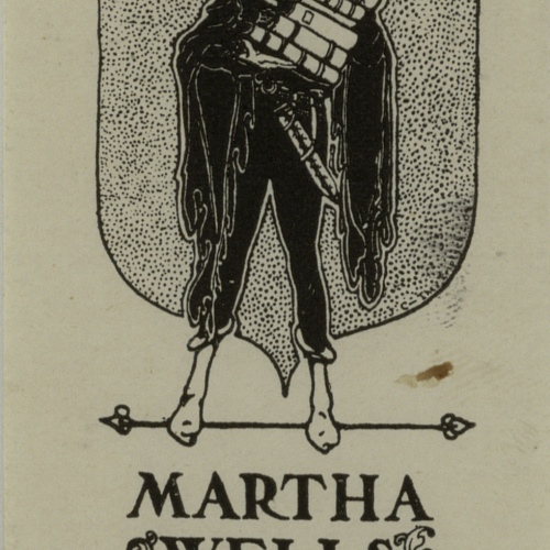 image for: Jay K. Chambers - Ex-libris Martha Wells Graves - Cap a 1902