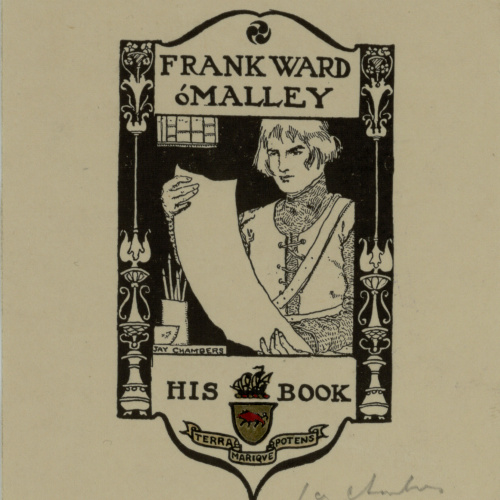 image for: Jay K. Chambers - Ex-libris Frank Ward óMalley - Cap a 1902