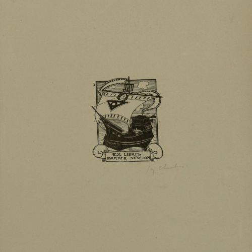 image for: Jay K. Chambers - Ex-libris Parker Newton - Cap a 1902
