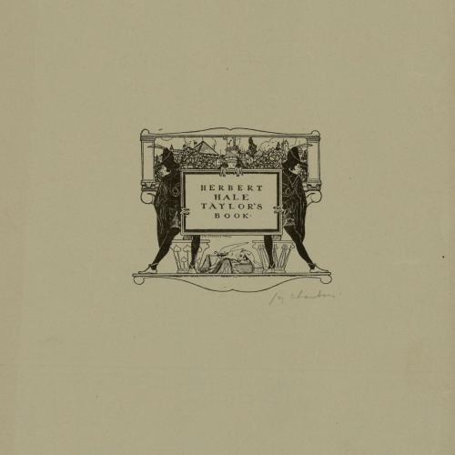 image for: Jay K. Chambers - Ex-libris Herbert Hale Taylor - Cap a 1902