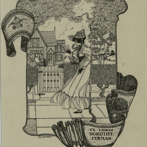 Jay K. Chambers - Ex-libris Dorothy Furman - 1901 image for: Jay K. Chambers - Ex-libris Dorothy Furman - 1901