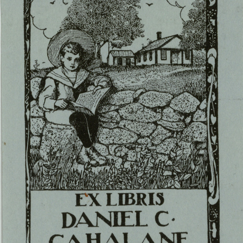 Jay K. Chambers - Ex-libris Daniel C. Cahalane - 1902 image for: Jay K. Chambers - Ex-libris Daniel C. Cahalane - 1902