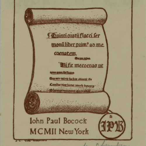 image for: Jay K. Chambers - Ex-libris Iohn Paul Bocock - 1902