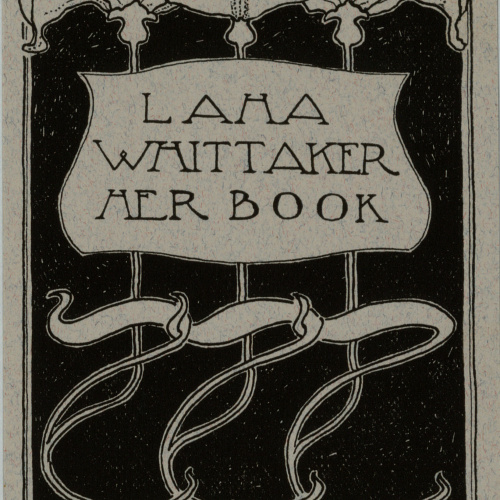 image for: Jay K. Chambers - Ex-libris Laha Whittaker - Cap a 1902