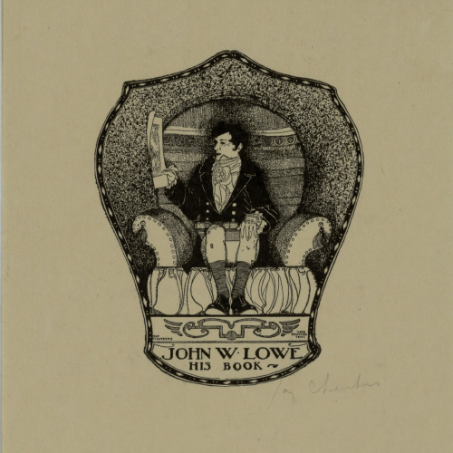 image for: Jay K. Chambers - Ex-libris John W. Lowe - 1903