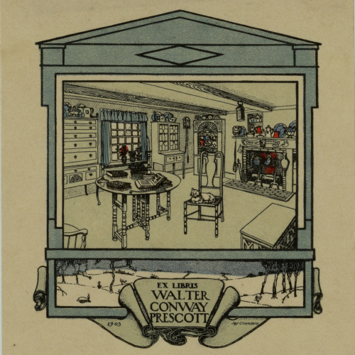 image for: Jay K. Chambers - Ex-libris Walter Conway Prescott - 1903