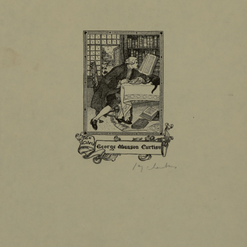 image for: Jay K. Chambers - Ex-libris George Munson Curtis - Cap a 1902