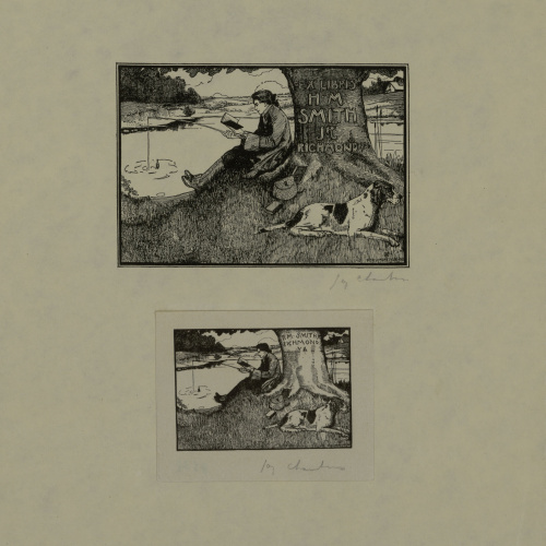 image for: Jay K. Chambers - Ex-libris H. M. Smith &amp; J. R. Richmond V.A. - Cap a 1902