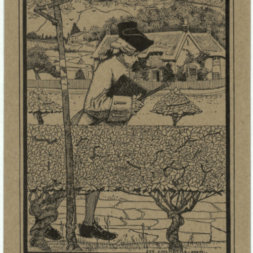 Jay K. Chambers - Ex-libris Peter Wright - 1900 image for: Jay K. Chambers - Ex-libris Peter Wright - 1900