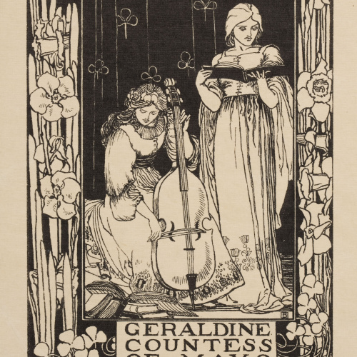 image for: Robert Anning Bell - Ex-libris Geraldine Countess of Mayo - 1894