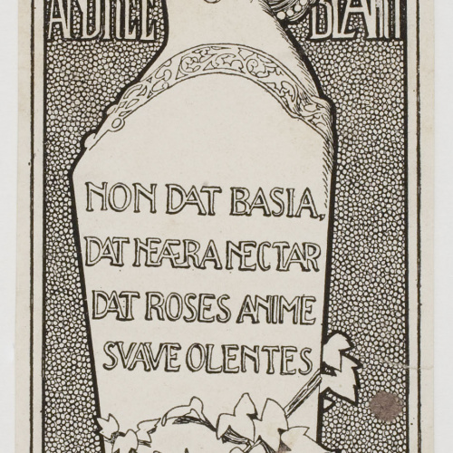 image for: Alexandre de Riquer - Ex-libris Andrée Bearn - 1904