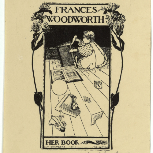 image for: Jay K. Chambers - Ex-libris Frances Woodworth - 1902