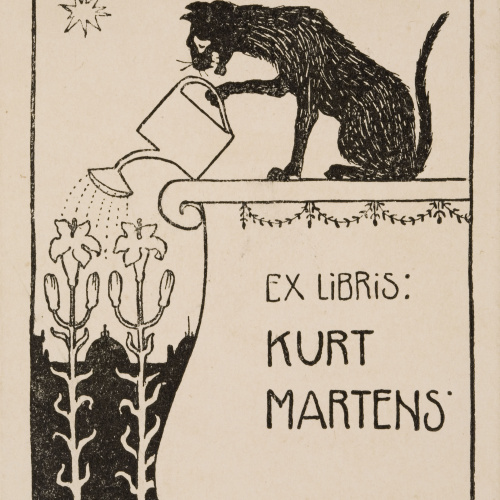 image for: Walter Caspari - Ex-libris Kurt Martens - 1897