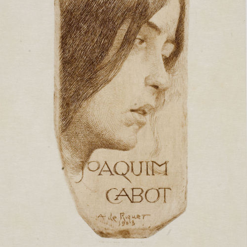 image for: Alexandre de Riquer - Ex-libris Joaquim Cabot - 1903
