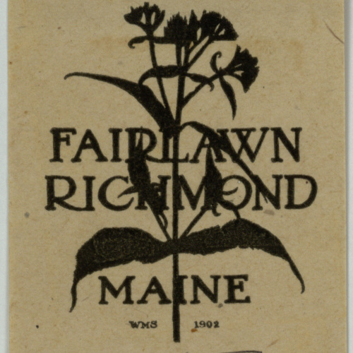 image for: Wilbur Macey Stone - Ex-libris Fairlawn Richmond - 1902