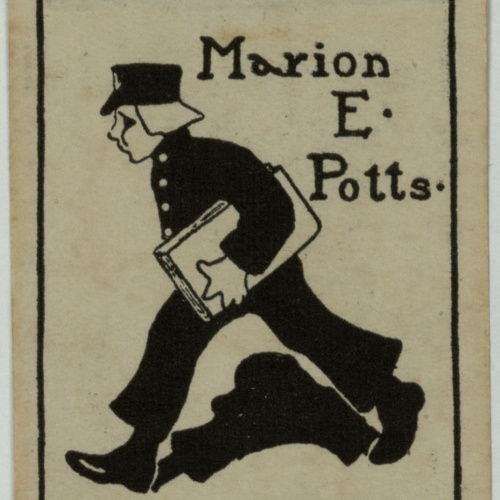 image for: Wilbur Macey Stone - Ex-libris Marion E. Potts - Cap a 1900
