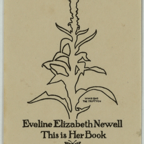image for: Wilbur Macey Stone - Ex-libris Eveline Elizabeth Newell - 1902