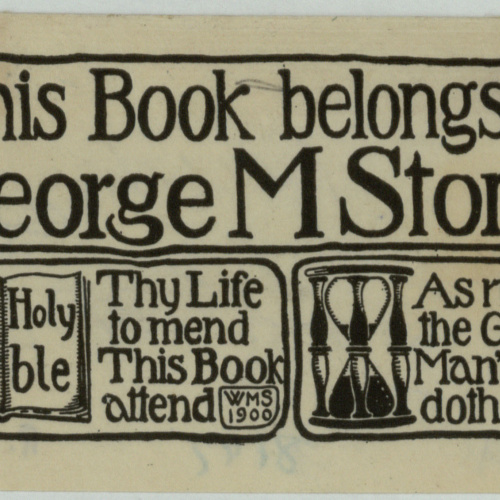 image for: Wilbur Macey Stone - Ex-libris George M. Stone - 1900
