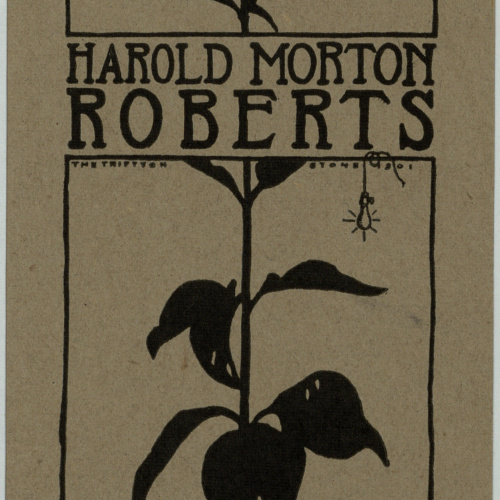 image for: Wilbur Macey Stone - Ex-libris Harold Morton Roberts - 1901