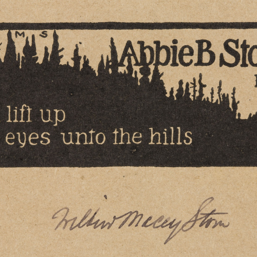 image for: Wilbur Macey Stone - Ex-libris Abbie B. Stone - 1900
