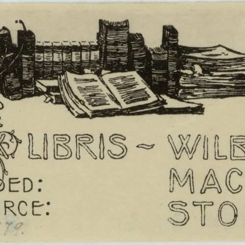 image for: Wilbur Macey Stone - Ex-libris Wilbur Macey Stone - Cap a 1900