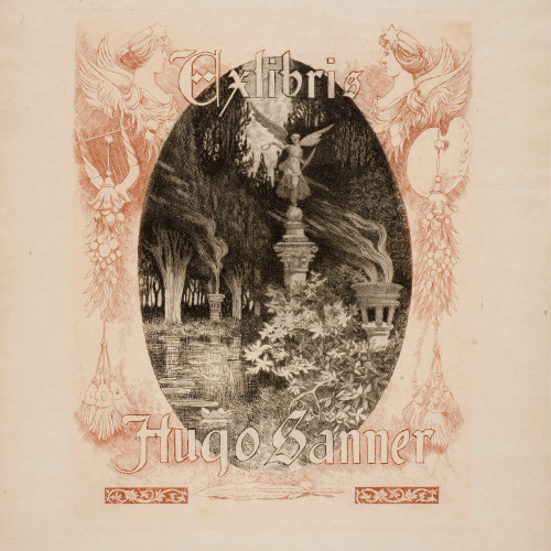 image for: Alexandre de Riquer - Ex-libris Hugo Sanner - 1906