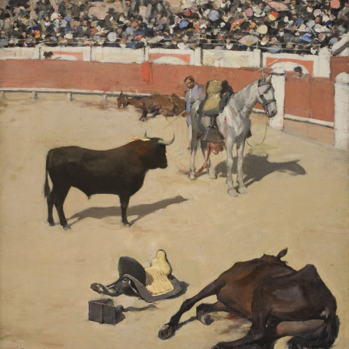 image for: Ramon Casas - Toros (Cavalls morts) o A l&#039;estiu, tota cuca viu - 1886