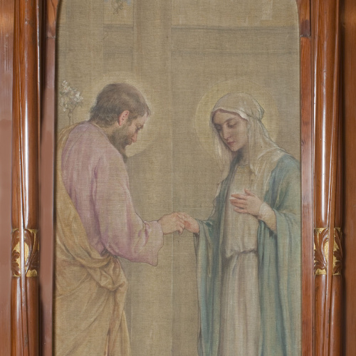 image for: Joan Busquets - «Virgo Fidelis» pintura lateral de l&#039;oratori Cendoya - 1905