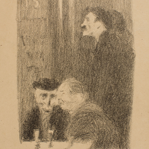 image for: Joaquim Sunyer - Interior d&#039;un cafè amb tres homes (Les soliloques du pauvre) - 1897