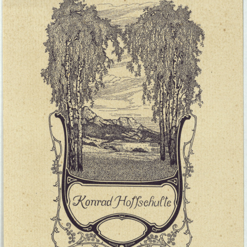 image for: Willy Ehringhausen - Ex-libris Konrad Hoffschulte - 1912