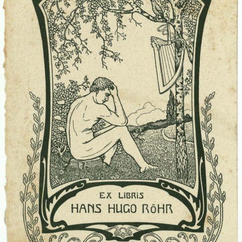 image for: Willy Ehringhausen - Ex-libris Hans Hugo Röhr - Cap a 1900-1905