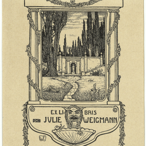 image for: Willy Ehringhausen - Ex-libris Julie Weigmann - Cap a 1900-1905