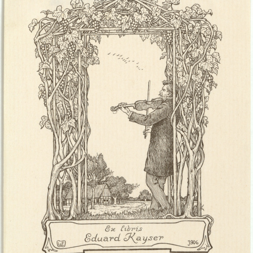 image for: Willy Ehringhausen - Ex-libris Eduard Kayser - 1906